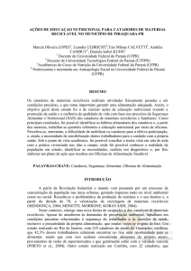 6.1.13. Segurança Alimentar e Nutricional