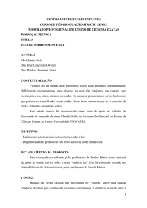 Estudo sobre ondas de luz