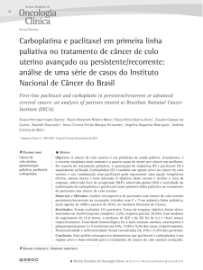Carboplatina e paclitaxel em primeira linha paliativa no