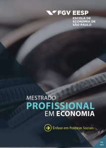 Mestrado Profissional em Economia