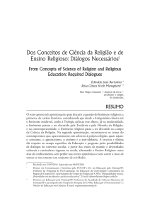 Dos Conceitos de Ciência da Religião e de Ensino Religioso