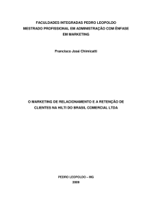 FACULDADES INTEGRADAS PEDRO LEOPOLDO MESTRADO