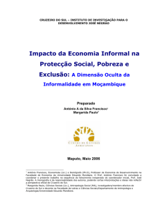 Impacto da Economia Informal na Protecção Social, Pobreza e