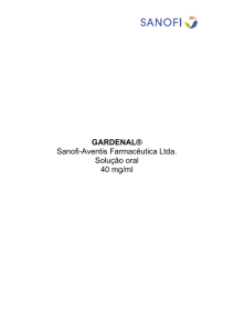 GARDENAL® Sanofi-Aventis Farmacêutica Ltda. Solução