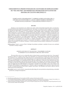 CRESCIMENTO E PRODUTIVIDADE DE CULTIVARES DE