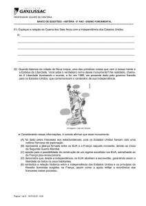 01- Explique a relação da Guerra dos Sete Anos com