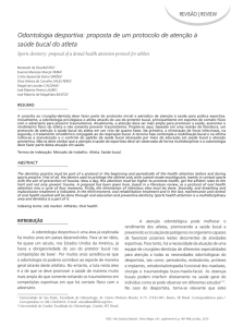 Odontologia desportiva: proposta de um protocolo