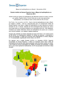 Mapa da Inadimplência no Brasil – Novembro 2014