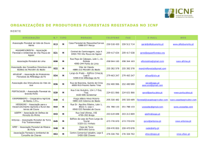 organizações de produtores florestais registadas no icnf