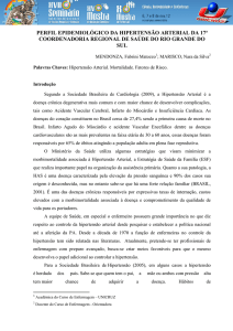 perfil epidemiológico da hipertensão arterial da 17ª