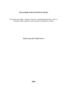 Construções com DAR + sintagma nominal