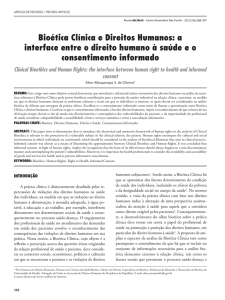 Bioética Clínica e Direitos Humanos: a interface entre o direito