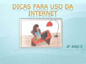 DICAS PARA USO DA INTERNET