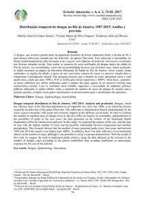 Dengue temporal distribution in Rio de Janeiro