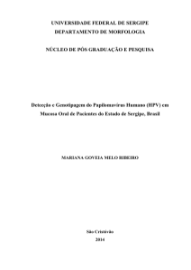 Detecção e Genotipagem do Papilomavírus Humano