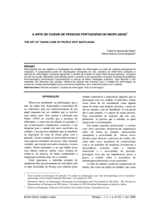 a arte de cuidar de pessoas portadoras de neoplasias1