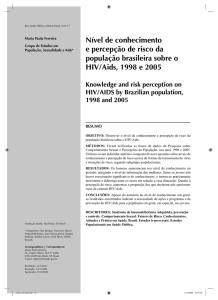 Nível de conhecimento e percepção de risco da