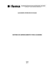 SISTEMA DE GERENCIAMENTO PARA ACADEMIA