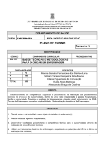 BASES TEÓRICAS E METODOLÓGICAS