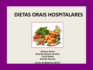 dietas orais hospitalares