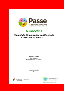 EB 2/3 - PASSE: Programa Alimentação Saudável em Saúde Escolar