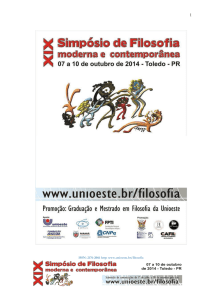 ISSN: 2176-2066 http: www.unioeste.br/filosofia