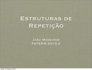 algoritmo - João Medeiros