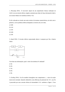 1. (Puccamp 2016) O mostrador digital de um