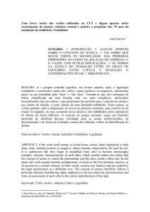 Teoria da verbologia utilizada na CLT: a propósito dos 70