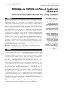 Associação de Diabetes Mellitus com transtornos alimentares