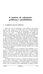 O mistério do sofrimento: problemas e possibilidades