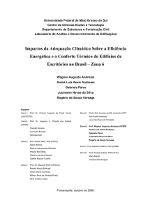 Impactos da adequação climática sobre a Eficiência - DEC