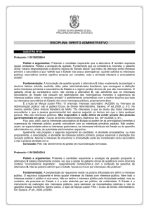 disciplina: direito administrativo