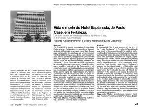 Vida e morte do Hotel Esplanada, de Paulo Casé, em Fortaleza.