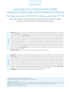 AVALIAÇÃO DO CONHECIMENTO SOBRE HIV/AIDS EM GRUPO