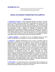 informe-net dta hepatite a - Secretaria de Estado da Saúde de São