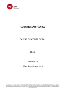 CAIXAS DE CORTE GERAL - EDP Gás Distribuição