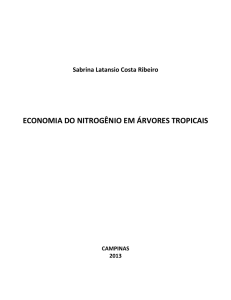 ECONOMIA DO NITROGÊNIO EM ÁRVORES TROPICAIS