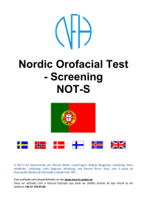 Nordic Orofacial Test - Screening NOT-S - Mun-H