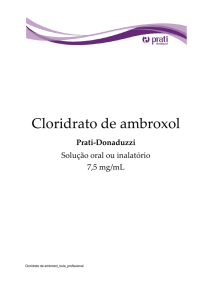 Cloridrato de ambroxol