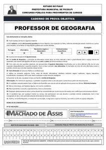 professor de geografia - Instituto Machado de Assis