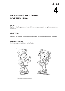 morfemas da língua portuguesa