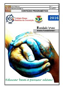 II unidade /, 3º. ano