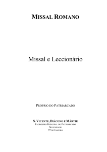 Missal e Leccionário