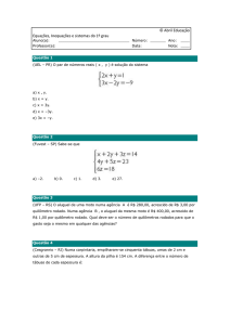 © Abril Educação Equações, Inequações e sistemas do 1º grau