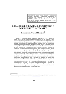 o realismo e o idealismo: focalizando o conhecimento - GHTC