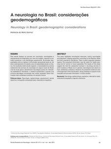 A neurologia no Brasil: considerações geodemográficas