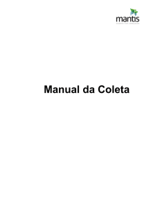 Manual da Coleta – Mantis Laboratorio