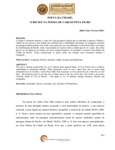 poeta da cidade: o recife na poesia de carlos pena filho