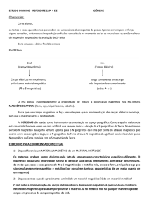 ESTUDO DIRIGIDO – REFERENTE CAP. 4 E 5 CIÊNCIAS